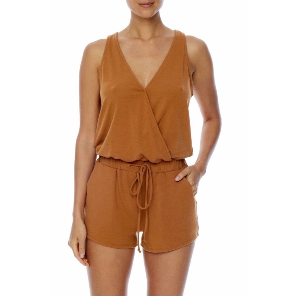 LBLC The Label Rust Romper Size S NWT